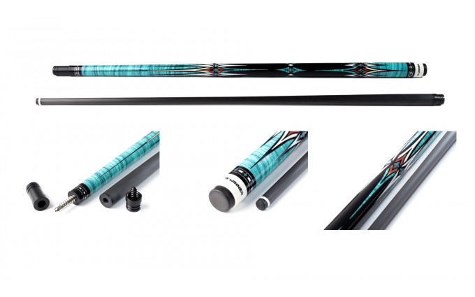 Кий для пула 2-pc "Winner Carbon - 018" (черно-синий) Кий для пула 2-pc "Winner Carbon - 018" (черно-синий)